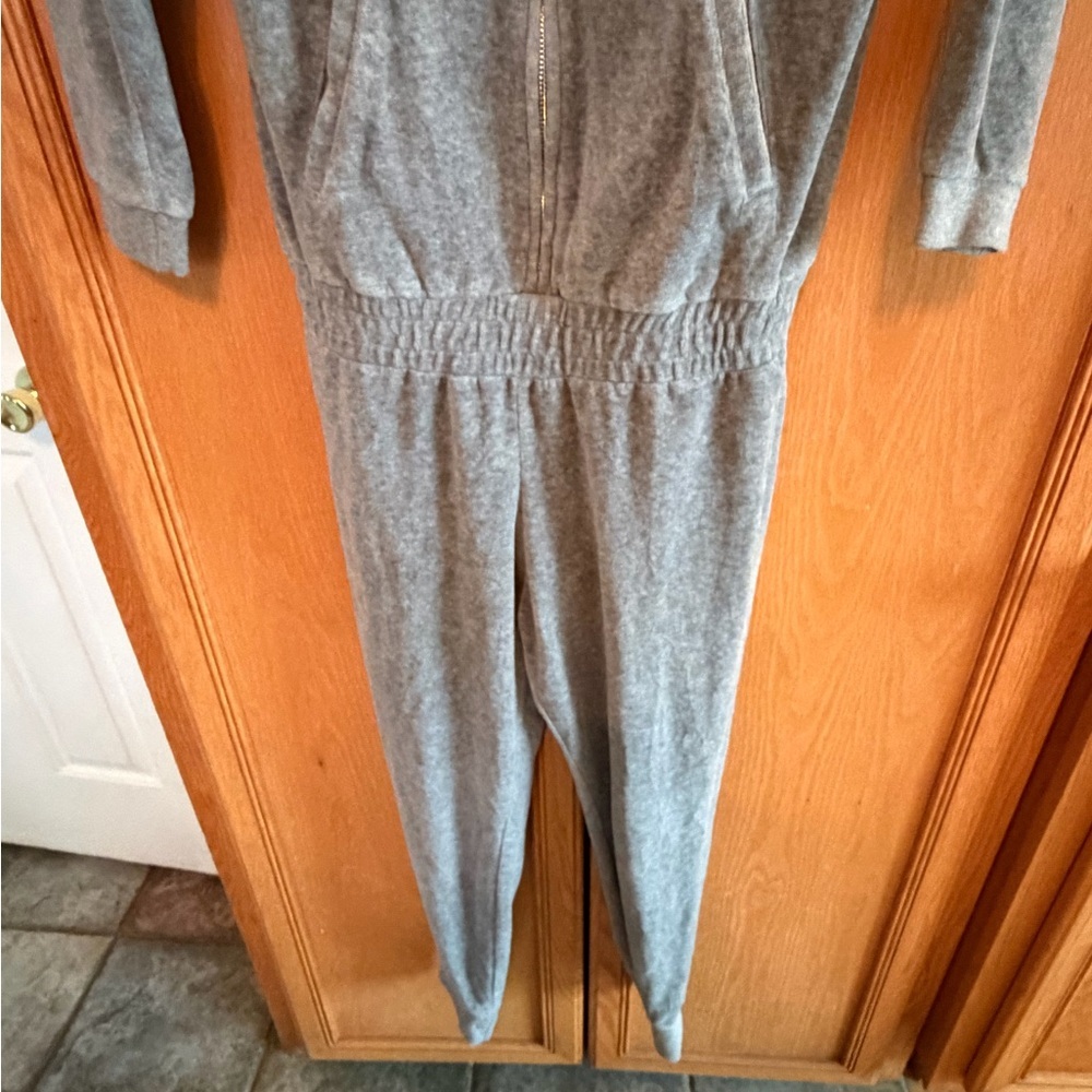 LOGG WOMENS Gray Hooded Jumpsuit size XS - Picture 3 of 11